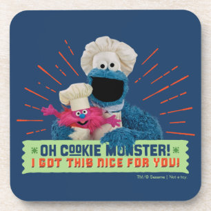 Dessous-de-verre Oh Cookie Monster! J'ai eu ça de Nice pour vous