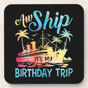 Dessous-de-verre Oh mon dieu c'est mon voyage d'anniversaire