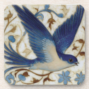 Dessous-de-verre Oiseau bleu en vol