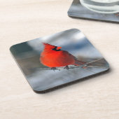 Dessous-de-verre Oiseau cardinal rouge (Côté gauche)