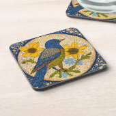 Dessous-de-verre Oiseau coloré  (Côté gauche)