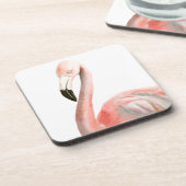 Dessous-de-verre Oiseau de Flamant rose tropical (Côté gauche)