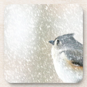 Dessous-de-verre Oiseau de neige