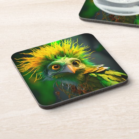 Dessous-de-verre Oiseau drôle (Côté gauche)