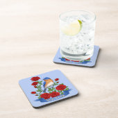 Dessous-de-verre Oiseau et fleurs de l'État de New York (Côté Droit)