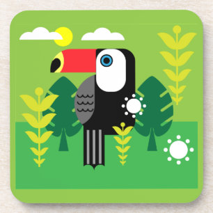 Dessous-de-verre Oiseau tropical du Toucan