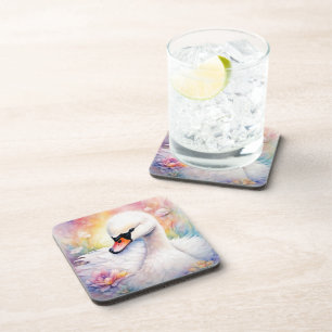 Dessous-de-verre Oiseaux arc-en-ciel Swan 3