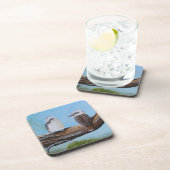 Dessous-de-verre Oiseaux australiens Kookaburras Gumtree (Côté Droit)