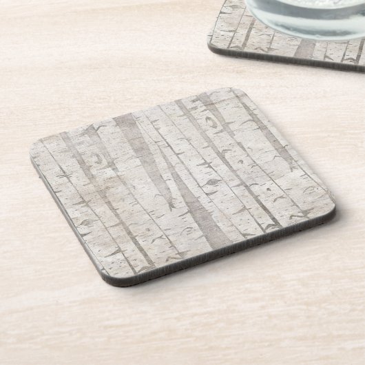 Dessous-de-verre Oiseaux blancs rustiques (Côté gauche)