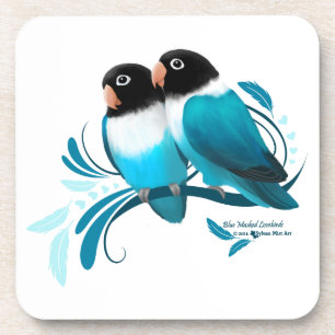 Dessous-de-verre Oiseaux bleus masqués