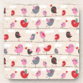 Dessous-de-verre Oiseaux dans l'amour (Devant)