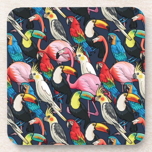Dessous-de-verre Oiseaux exotiques (Devant)