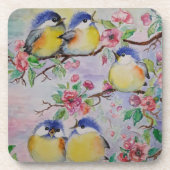 Dessous de verre Oiseaux Mignons (Devant)