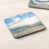 Dessous-de-verre oiseaux sur la plage (Côté gauche)