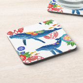 dessous de verre okinawan de motif de style de (Côté gauche)