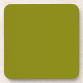 Dessous-de-verre Olive 808000 Conception couleur solide (Devant)
