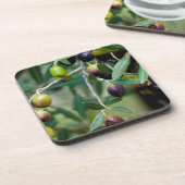 Dessous-de-verre Olive Fruit Growing on the Tree (Côté gauche)