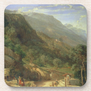 Dessous-de-verre Oliveraies chez Varenna, lac Como, Italie, 1861 (o