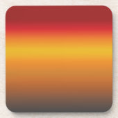 Dessous-de-verre Ombre jaune rouge orange rouge vibrant (Devant)