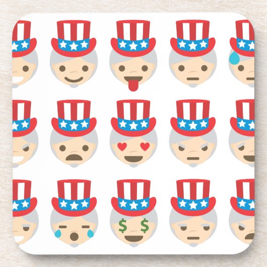 Dessous-de-verre oncle sam emoji (Devant)