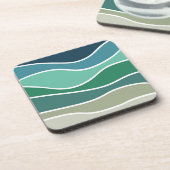 Dessous-de-verre Ondes océaniques colorées (Côté gauche)