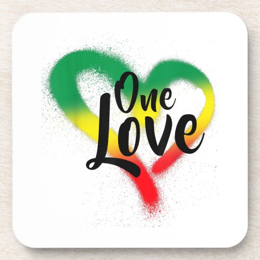 Dessous-de-verre One Love One Heart Reggae Vibes (Devant)
