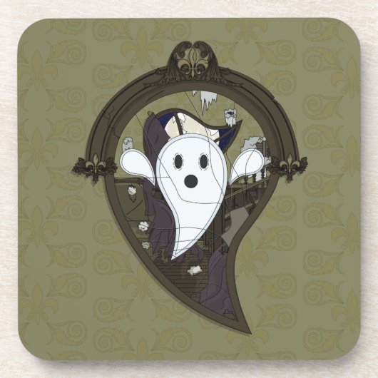 Dessous-de-verre Ooh teh Ghost Square Coaster (Devant)