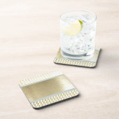 Dessous-de-verre Or de chevron glacé (Côté Droit)