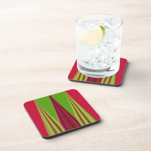 DESSOUS-DE-VERRE OR ROUGE VERT (Côté Droit)