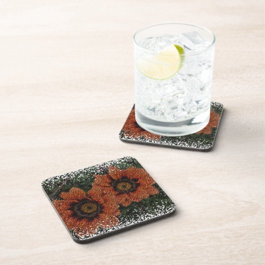 Dessous de verre Orange Daisy Balls (Côté Droit)