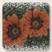 Dessous de verre Orange Daisy Balls (Devant)