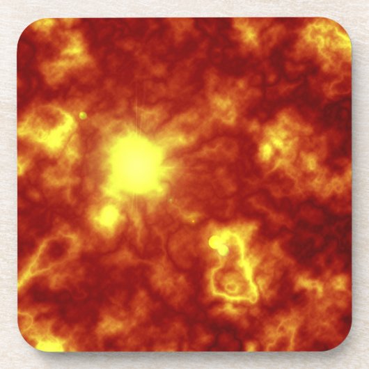 Dessous-de-verre Orange et jaune (Devant)