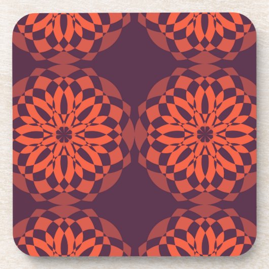 Dessous-de-verre Orange purple cool, unique (Devant)