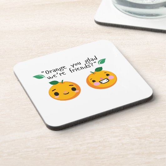 DESSOUS-DE-VERRE ORANGE QUOTE (Côté gauche)