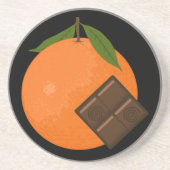 Dessous de verre oranges de chocolat (Devant)