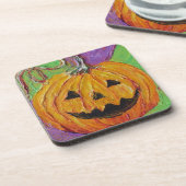 Dessous de verre oranges de Halloween de (Côté gauche)