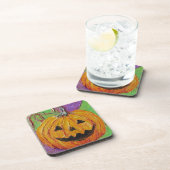 Dessous de verre oranges de Halloween de (Côté Droit)