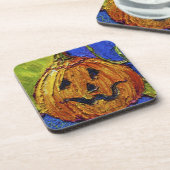 Dessous de verre oranges de Halloween de (Côté gauche)