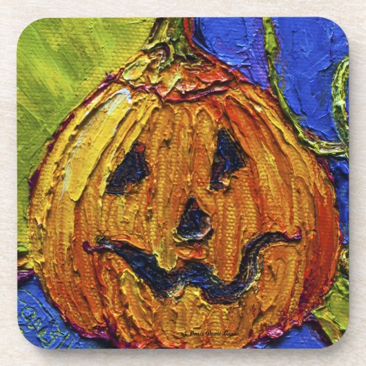 Dessous de verre oranges de Halloween de (Devant)
