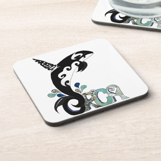 Dessous-de-verre Orca Freedom (Côté gauche)