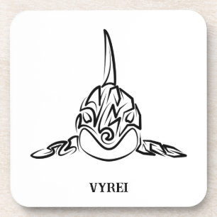 Dessous-de-verre Orca tribale noire et blanche