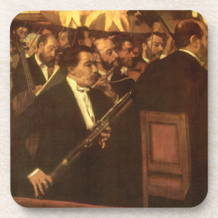 Dessous-de-verre Orchestre de l'Opéra par Edgar Degas, Art Vintage