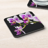 Dessous-de-verre Orchidée blanche et violette (Côté gauche)