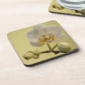 Dessous-de-verre Orchidée blanche sensible (Côté gauche)