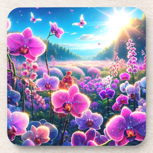 Dessous-de-verre Orchidées (Devant)