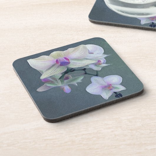 Dessous-de-verre Orchidées Dans Les Tons De Violet (Côté gauche)