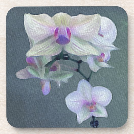 Dessous-de-verre Orchidées Dans Les Tons De Violet (Devant)