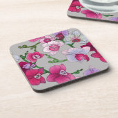 Dessous-de-verre Orchidées roses en fleur (Côté gauche)