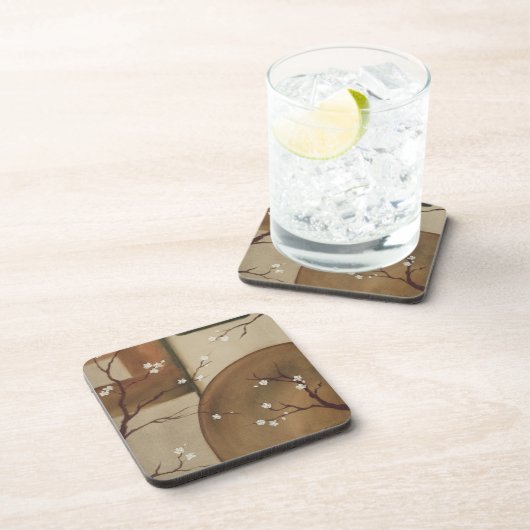 Dessous de verre orientaux de fleur (Côté Droit)