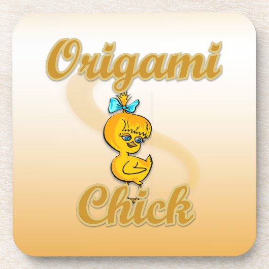 Dessous-de-verre Origami chick (Devant)